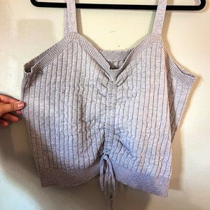 Shein Curve Grey Crop Top - Size 1X